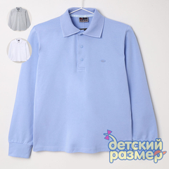 Рубашка-поло (кулирка, кнопочки, прямой низ)