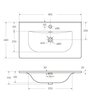 BelBagno BB-8099-80 Керамическая раковина, 810x460x170