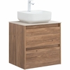 Aquanet 287879 Компл.2 - Тумба Nova Lite 60 2 ящ. цв. дуб шоколадный (287879)