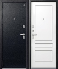 Входная дверь Центурион C-101 Чёрный муар - Белый