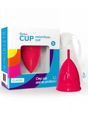 Розовая менструальная чаша OneCUP Classic - размер S - 