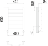 Полотенцесушитель Terminus Классик П6 400х600