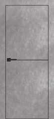 Дверь PX-19 черная кромка с 4-х ст. / Цвет Серый бетон / Двери PROFILO PORTE