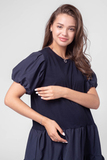 Платье для беременных 14903 темно-синий