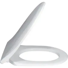 Villeroy&Boch Subway 9M65S101 Сиденье для унитаза, Villeroy&Boch, Subway, ширина, мм-358, глубина, мм-432, с плавным опусканием, материал шарниров-нержавеющая сталь, цвет шарниров-нержавеющая сталь, цвет-белый фото