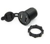 Двойная USB розетка с вольтметром для установки в пластик