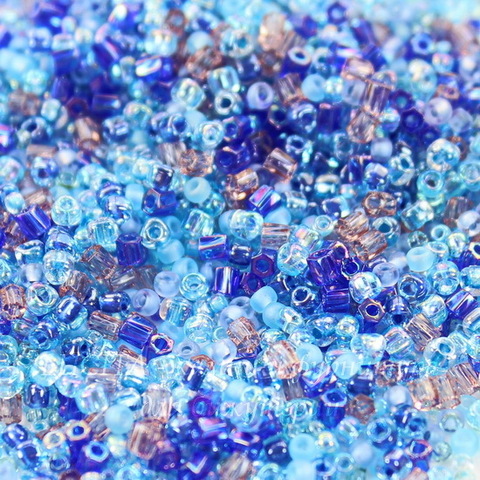 Бисер Miyuki мини микс 01 "Aqua Shimmer"