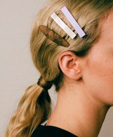 Заколка Bar Hair Clip mini лиловая