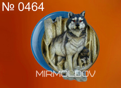 Силиконовый молд  Собака    (медальон) № 0464