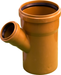 Тройник 110х50х45 ОРАНЖЕВЫЙ НАРУЖ, 79489