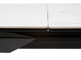 фото 5 Стол CREMONA 140 HIGH GLOSS STATUARIO Белый мрамор глянцевый, керамика/ черный каркас, DISAUR на profcook.ru
