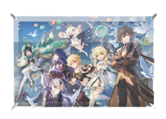 Акриловый стенд Genshin Impact 1st Anniversary Congratulatory Artwork