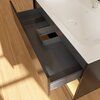 Villeroy&Boch G040HFPD G040HFPD FINION Тумба под раковину 996 x 591 x 498 mm, с подсветкой LED, 2 выдвижных ящика. крепежный комплект Black Matt Lacquer / Gold Matt Lacquer