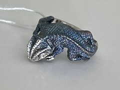 Хамелеон (кольцо из серебра)