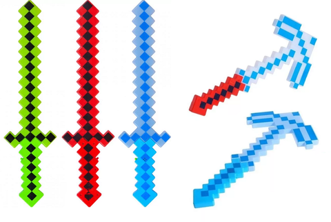 Майнкрафт оружие в ассортименте
