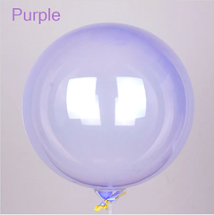 К Deco Bubble (Бабл), 18''/46 см, Кристалл, Фиолетовый, 1 шт.