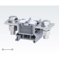 Проходная клемма с креплением проводника до 150 мм.кв. болтом М12 к контактной площадке 309A/1000V