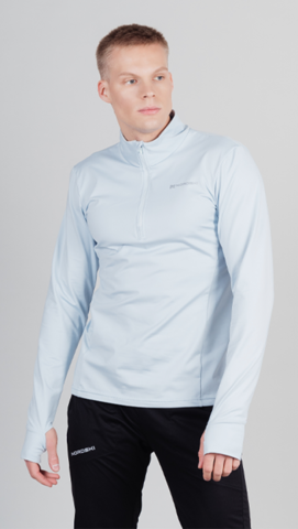 Утеплённая Беговая Рубашка Nordski Warm Pearl Blue мужская