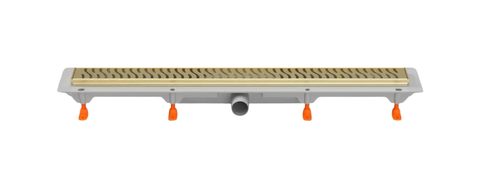 Трап линейный для пола, боковой слив, золото MCH CH750/50HN1ZL