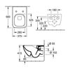 Villeroy&Boch 4626HS01 Унитаз, Villeroy&Boch, Collaro, безободковый, тип установки-подвесной, ширина, мм-375, глубина, мм-560, высота, мм-330, форма чаши-прямоугольная, выпуск-горизонтальный, материал-керамика, сиденье-в комплекте, крепления в компле