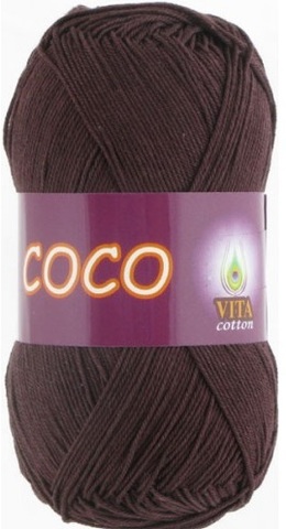 Пряжа VITA cotton "COCO" - (4322- коричневый)