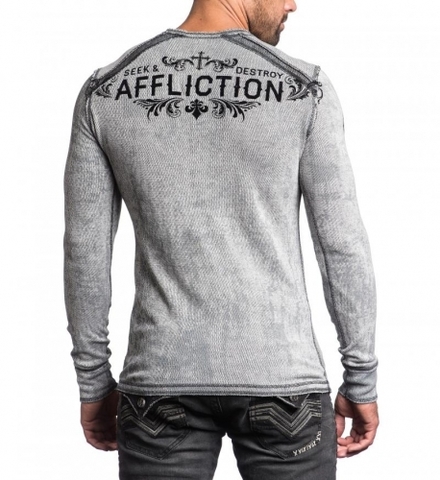 Affliction | Пуловер мужской двусторонний Signify Thermal A12603 спина