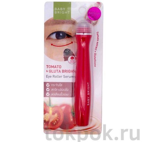 Роллер для глаз с глутатионом Baby Bright Tomato & Gluta Bright Eye Roller, 15 мл