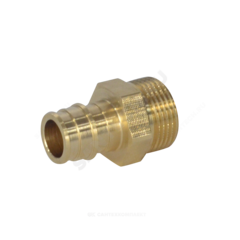 Муфта для PE-X труб радиальная латунь Дн 16х3/4" НР РОС