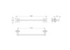 VitrA A44809 Root Держатель для полотенец 40 см, хром