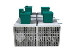 Станция биологической очистки Юнилос Астра 200 лонг/ 40000 л. в сутки / до 200 чел. / самотечный сброс / компрессорная аэрация (3000x2160x3085см;3500кг;) - арт.560563