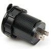 Двойная USB розетка с вольтметром для установки в пластик
