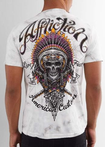 Affliction | Футболка мужская American Customs Highway Ritual T-Shirt A23136 спина