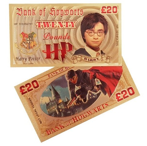 Сувенирная банкнота 20 фунтов - Гарри Поттер