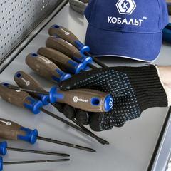 Отвертка POLYWOOD КОБАЛЬТ PH-0 х 100 мм CR-V, древесно-полимерная рукоятка (1 шт.) подвес (912-076)