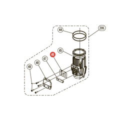 Запчасть №205 для HGSR. Цилиндр в сборе