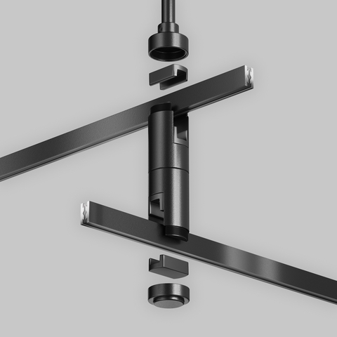 Комплектующие для систем освещения с токоведущими элементами Maytoni Accessories for tracks flarity TRA158C-D1-B
