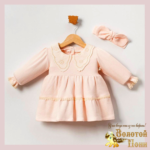 Платье с повязкой детское (68-86) 251108-A1355