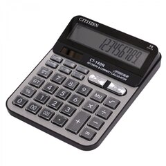 
          Калькулятор Alingar 14 разрядов, 155*200*45 мм, двойное питание, черный/золото, батарея в комплекте, "CT-140N"