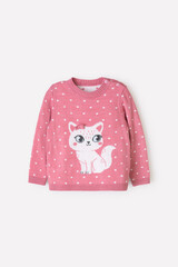 джемпер  для девочки  КВ 30117/ш/брусника