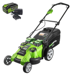Газонокосилка Greenworks G40LM49DBK4 40V (49 см) аккумуляторная, с АКБ 4 А/ч и ЗУ