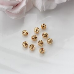 Бусина разделитель (спейсер), 6 мм, позолота, 5 штук, Р092