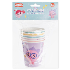 Стаканы, Малышарики, Ассорти, 250 мл, 6 шт.