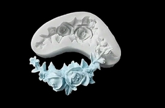 Силиконовый молд № 2050 Угловой элемент Розы