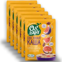 Молочная овсяная каша с изюмом и инжиром 'Ол'лайт', 240г 🔸 6 шт х 40г