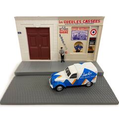 Citroen 2CV van Diorama: The sign painter Altaya 1:43
