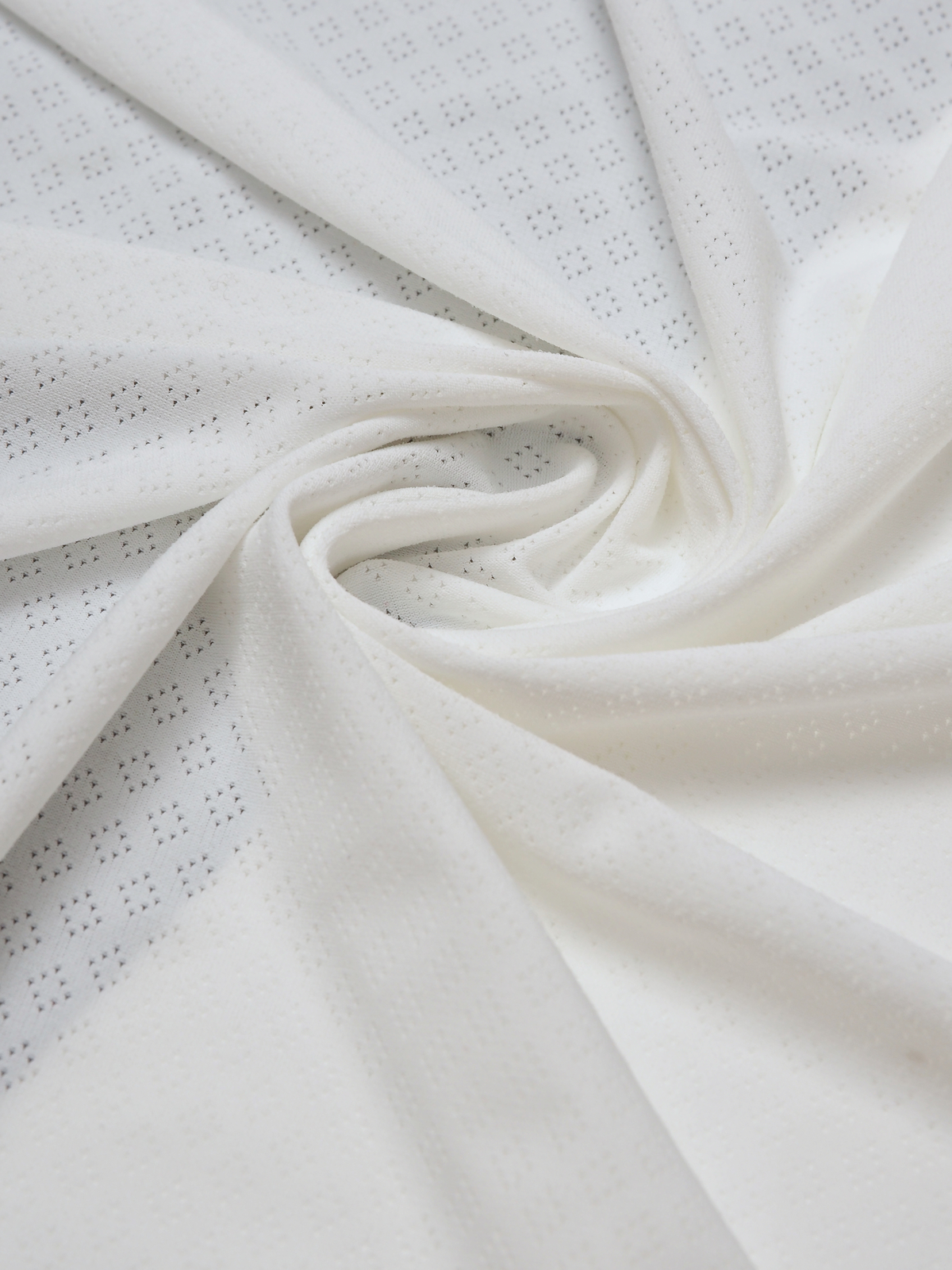 Микрофибра бельевая ажурная матовая эластичная цвет белый