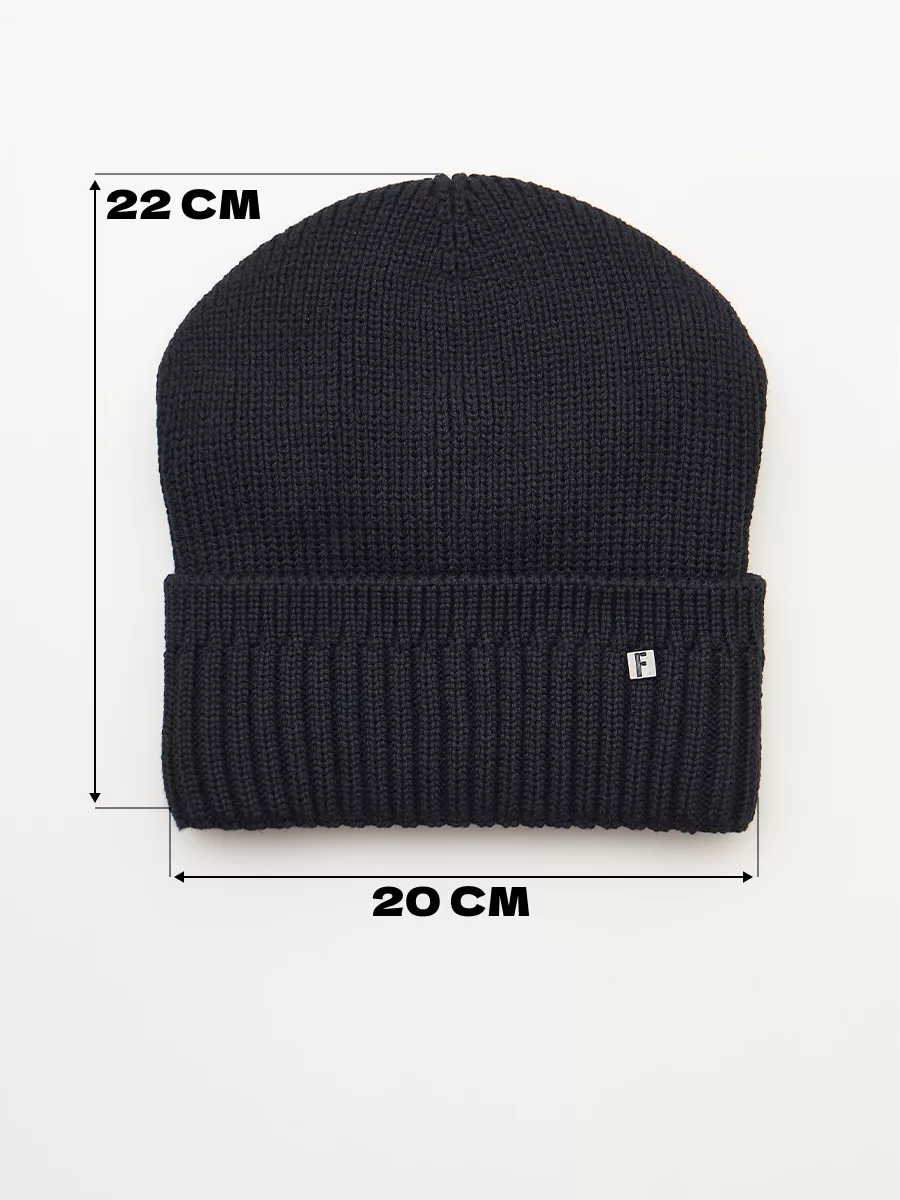 Шапка бини зимняя весенняя с флисом