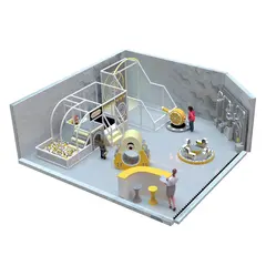 Детский игровой лабиринт «Лимонное настроение» 50 м²