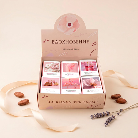 Шоколад 12г. «Сладкие радости», в шоубоксе (30 шт.)