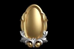 Силиконовый молд № 445 Рама овальная
